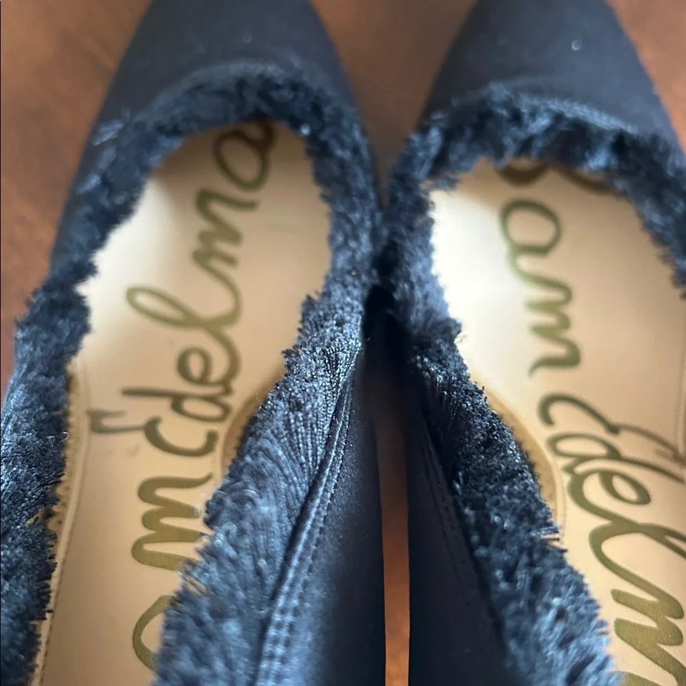 Sam Edelman Black Haylan Frayed Pumps - Picture 15 of 16
